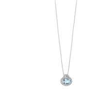 Collana Comete Donna in Oro bianco Acquamarina GLQ274 - GLQ274
